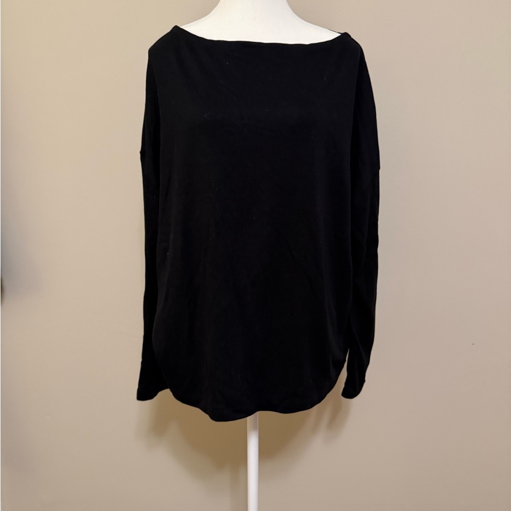 All Saints Women's Black Oversized Knot Top